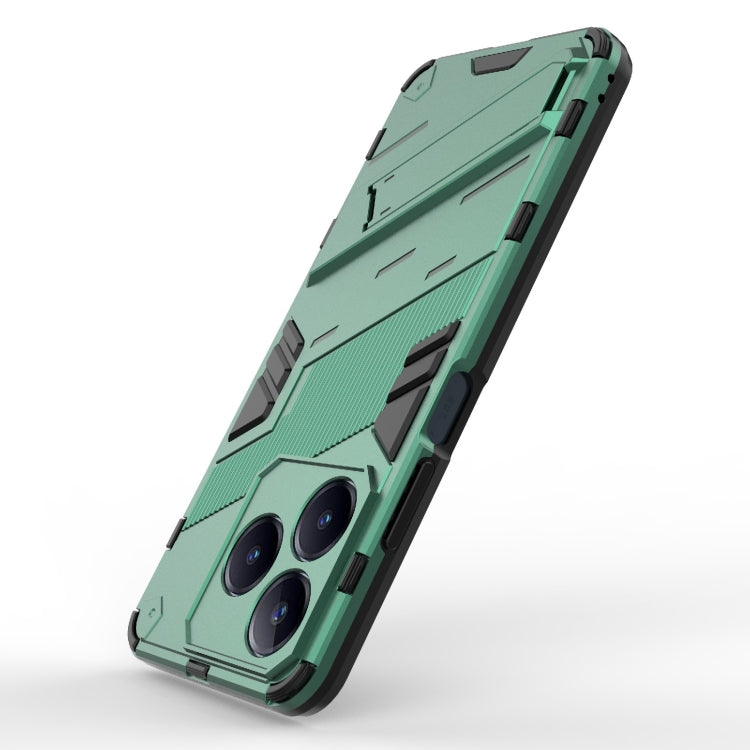 For Realme C63 4G Global Punk Armor 2 in 1 PC + TPU Phone Case with Holder