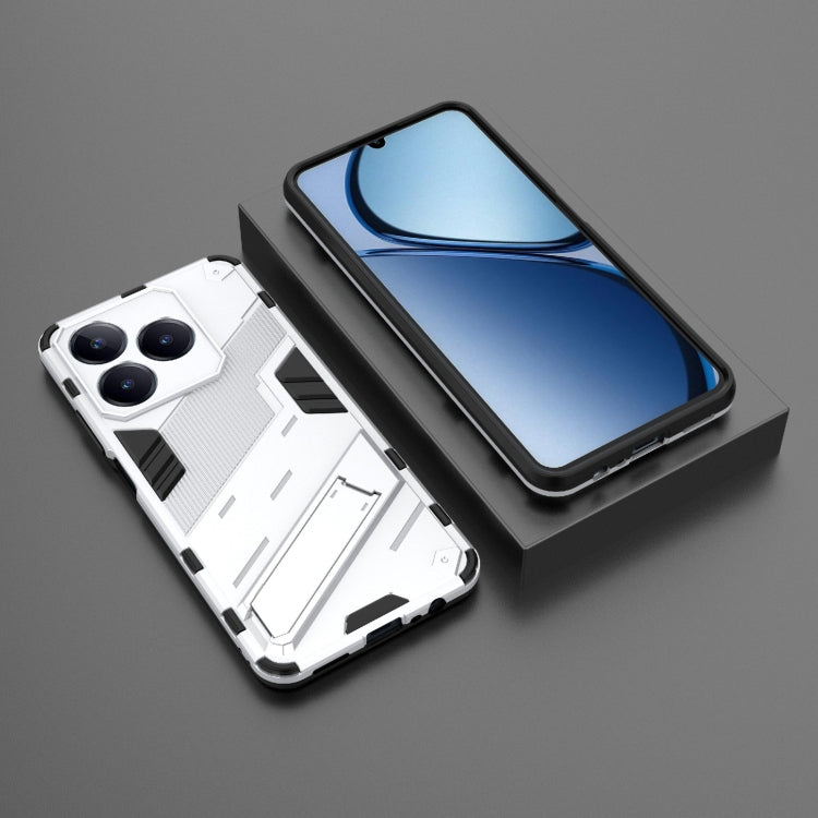 For Realme C63 4G Global Punk Armor 2 in 1 PC + TPU Phone Case with Holder