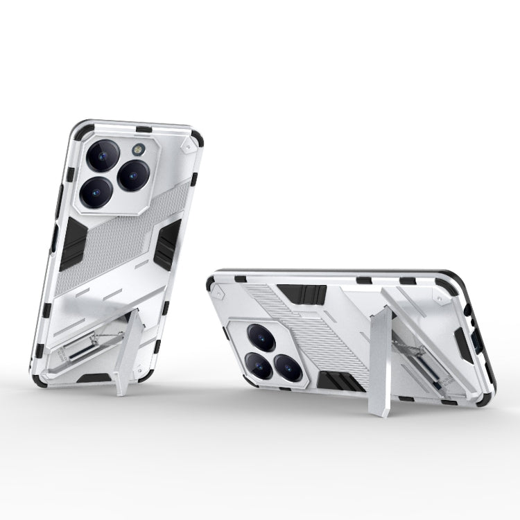 For Realme C63 4G Global Punk Armor 2 in 1 PC + TPU Phone Case with Holder