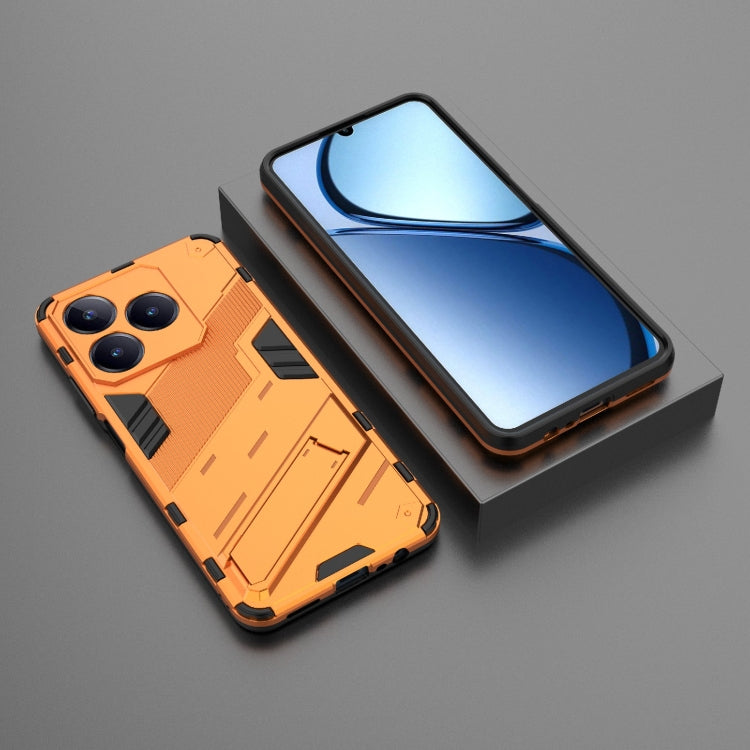 For Realme C63 4G Global Punk Armor 2 in 1 PC + TPU Phone Case with Holder