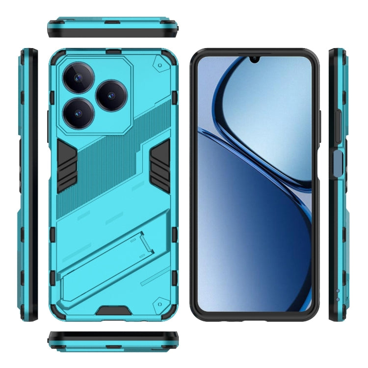 For Realme C63 4G Global Punk Armor 2 in 1 PC + TPU Phone Case with Holder