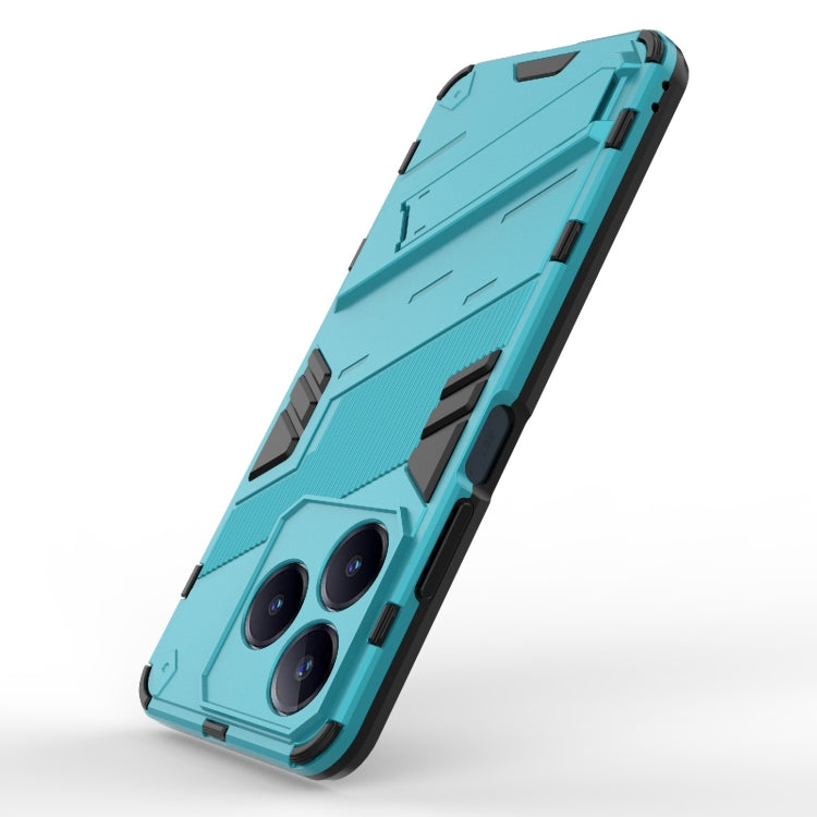 For Realme C63 4G Global Punk Armor 2 in 1 PC + TPU Phone Case with Holder