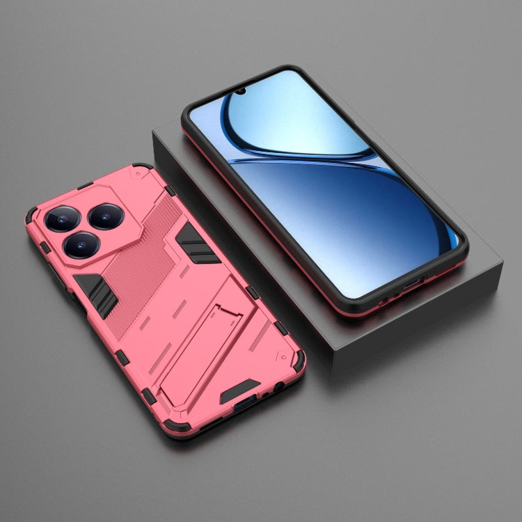 For Realme C63 4G Global Punk Armor 2 in 1 PC + TPU Phone Case with Holder