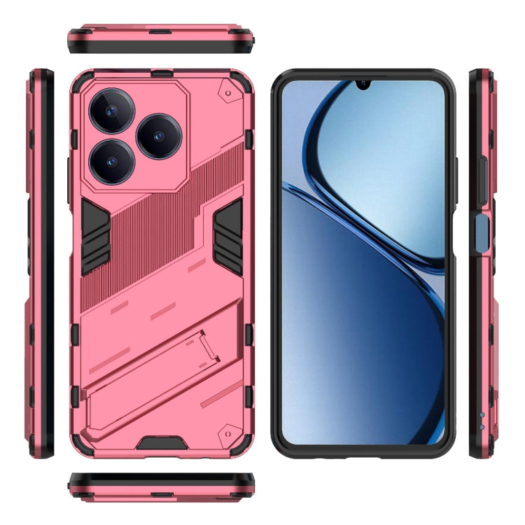 For Realme C63 4G Global Punk Armor 2 in 1 PC + TPU Phone Case with Holder