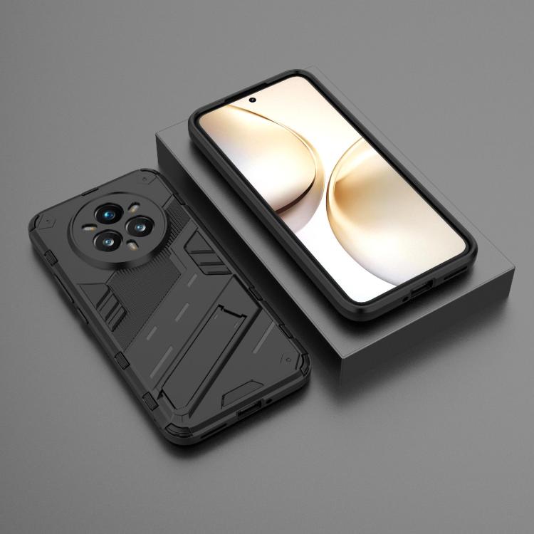 For Realme 14 Pro+ 5G Punk Armor 2 in 1 PC + TPU Phone Case with Holder