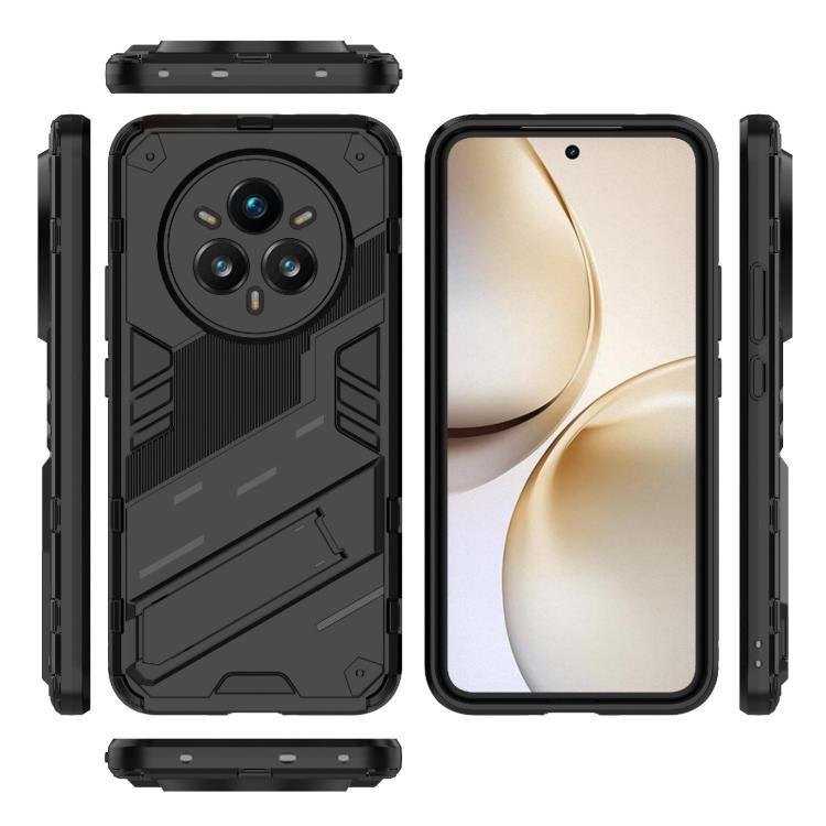 For Realme 14 Pro+ 5G Punk Armor 2 in 1 PC + TPU Phone Case with Holder