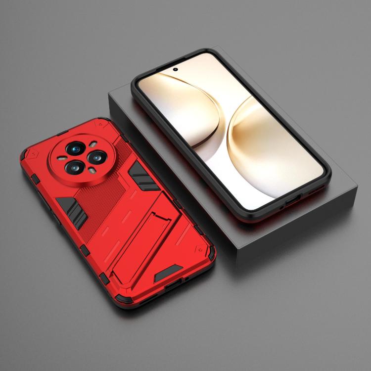 For Realme 14 Pro+ 5G Punk Armor 2 in 1 PC + TPU Phone Case with Holder
