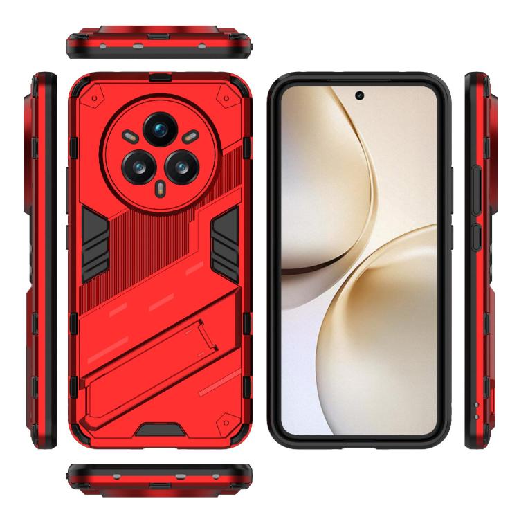 For Realme 14 Pro+ 5G Punk Armor 2 in 1 PC + TPU Phone Case with Holder
