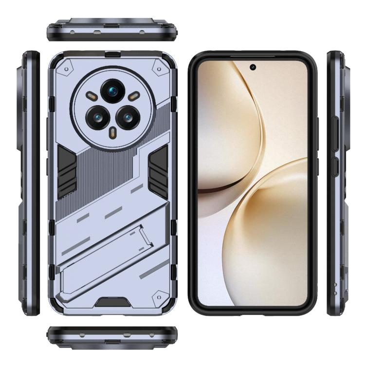 For Realme 14 Pro+ 5G Punk Armor 2 in 1 PC + TPU Phone Case with Holder