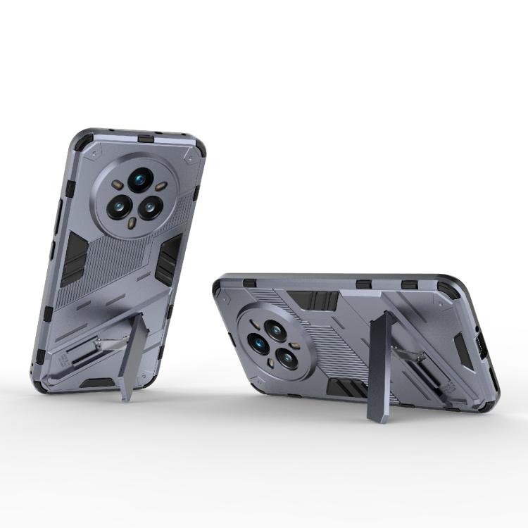 For Realme 14 Pro+ 5G Punk Armor 2 in 1 PC + TPU Phone Case with Holder