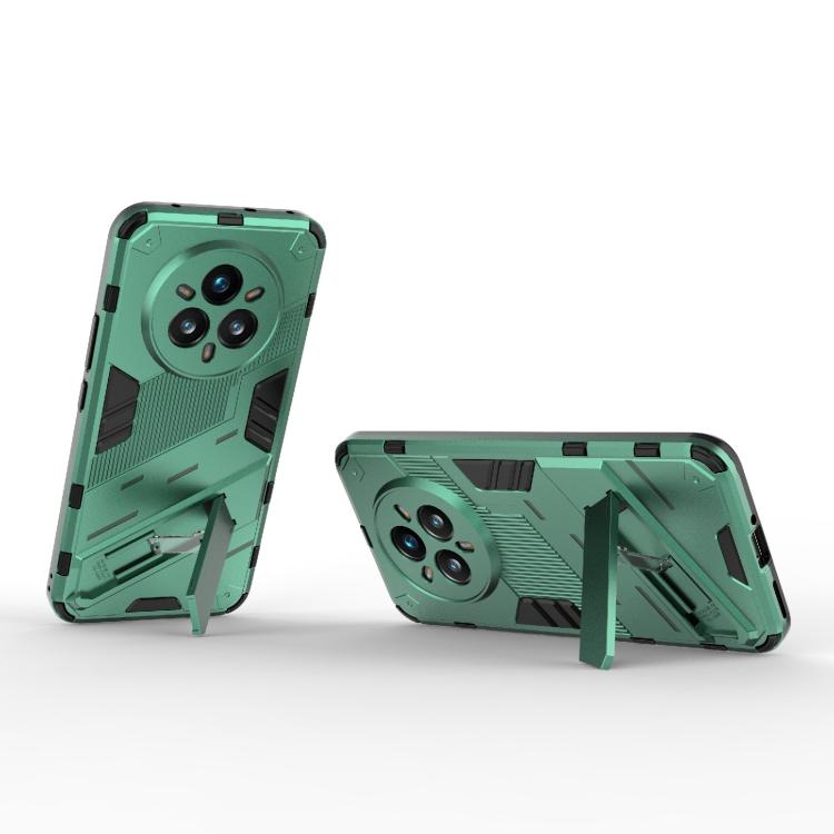For Realme 14 Pro+ 5G Punk Armor 2 in 1 PC + TPU Phone Case with Holder