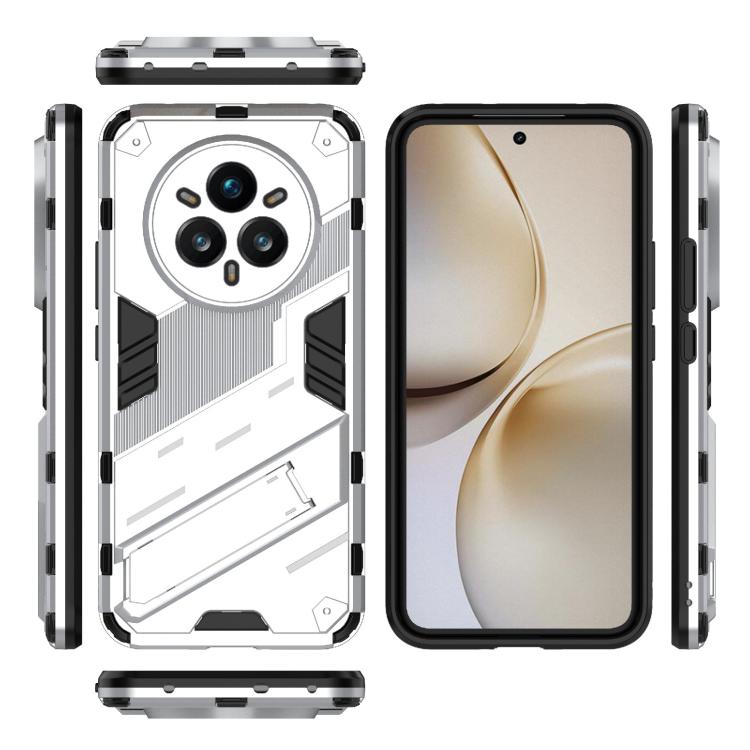 For Realme 14 Pro+ 5G Punk Armor 2 in 1 PC + TPU Phone Case with Holder
