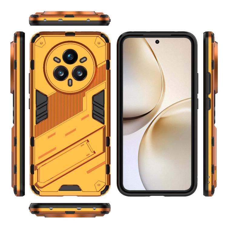 For Realme 14 Pro+ 5G Punk Armor 2 in 1 PC + TPU Phone Case with Holder