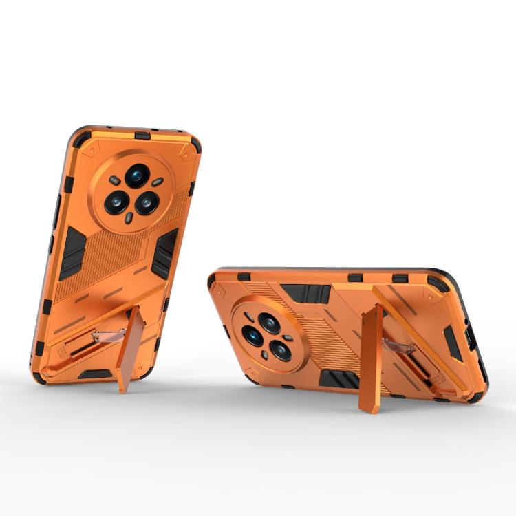 For Realme 14 Pro+ 5G Punk Armor 2 in 1 PC + TPU Phone Case with Holder