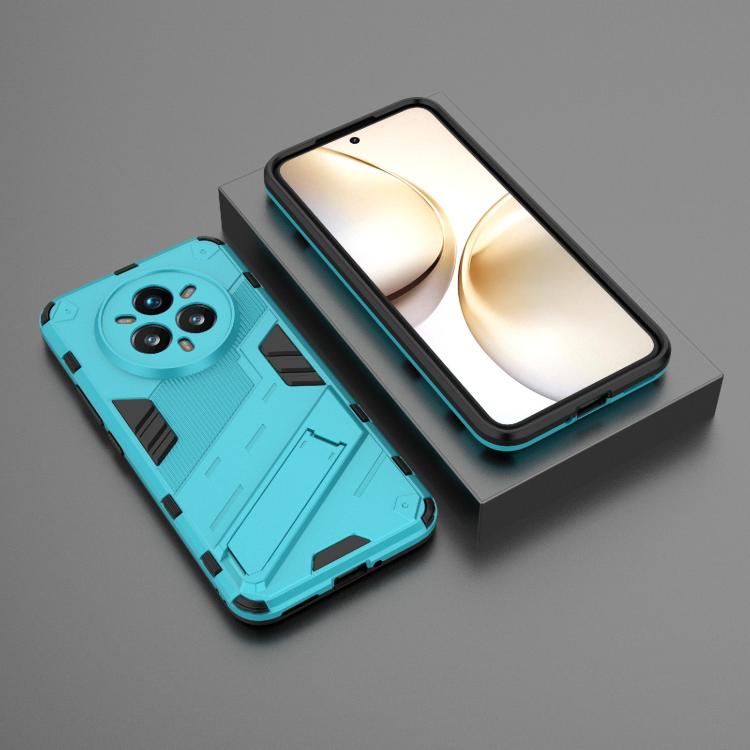 For Realme 14 Pro+ 5G Punk Armor 2 in 1 PC + TPU Phone Case with Holder