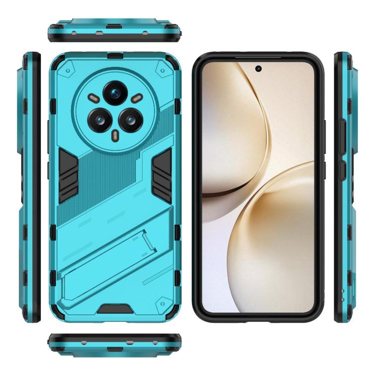For Realme 14 Pro+ 5G Punk Armor 2 in 1 PC + TPU Phone Case with Holder