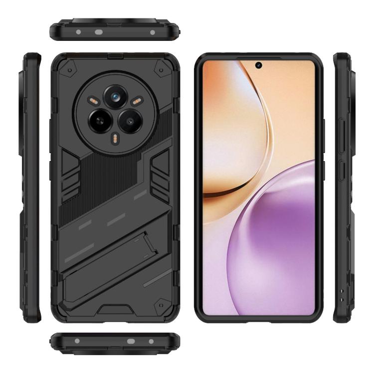 For Realme 14 Pro 5G Global Punk Armor 2 in 1 PC + TPU Phone Case with Holder