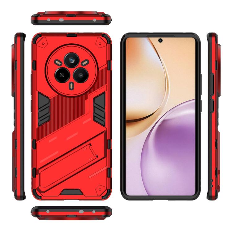 For Realme 14 Pro 5G Global Punk Armor 2 in 1 PC + TPU Phone Case with Holder