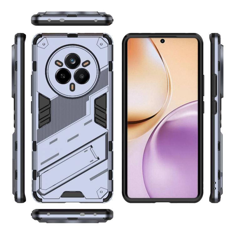 For Realme 14 Pro 5G Global Punk Armor 2 in 1 PC + TPU Phone Case with Holder