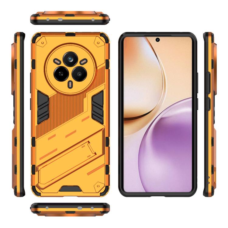 For Realme 14 Pro 5G Global Punk Armor 2 in 1 PC + TPU Phone Case with Holder
