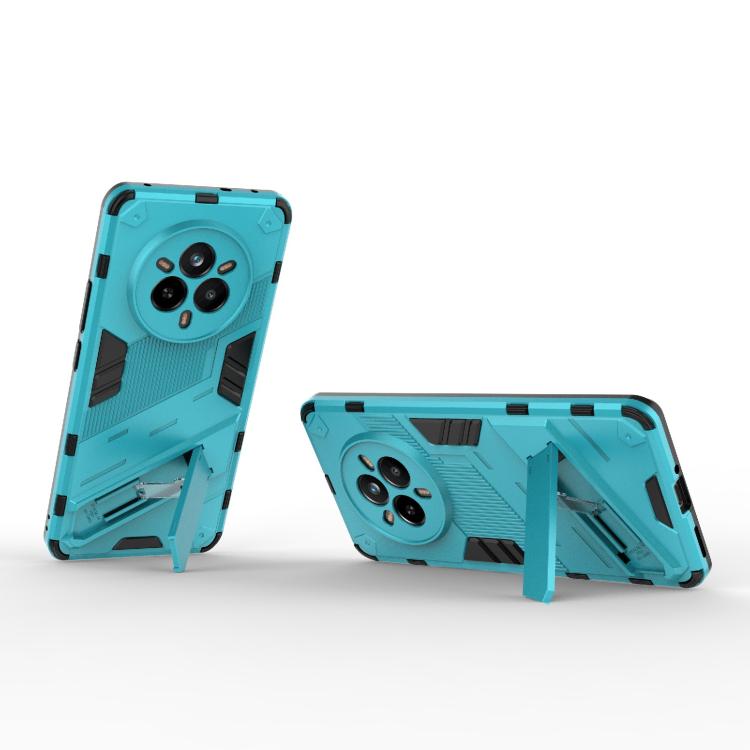 For Realme 14 Pro 5G Global Punk Armor 2 in 1 PC + TPU Phone Case with Holder