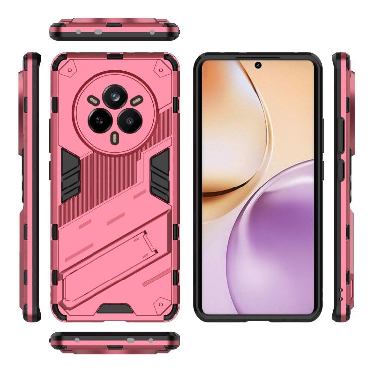 For Realme 14 Pro 5G Global Punk Armor 2 in 1 PC + TPU Phone Case with Holder