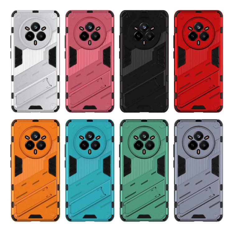 For Realme 14 Pro 5G Global Punk Armor 2 in 1 PC + TPU Phone Case with Holder