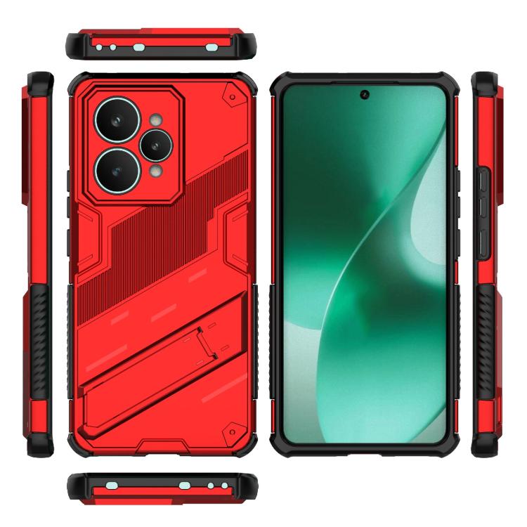 For Realme 15 5G Global Punk Armor 2 in 1 PC + TPU Phone Case with Holder