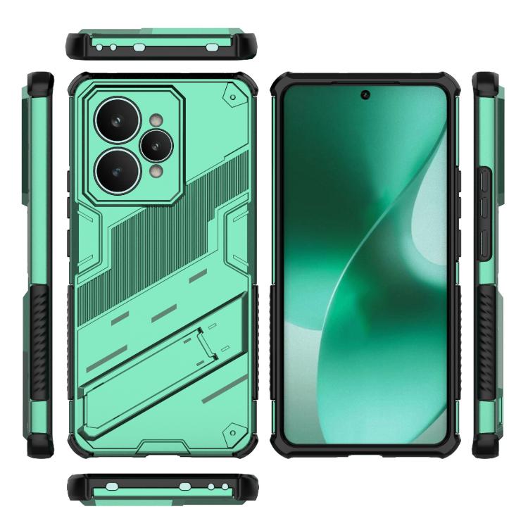 For Realme 15 5G Global Punk Armor 2 in 1 PC + TPU Phone Case with Holder