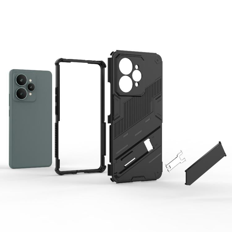 For Realme 15 5G Global Punk Armor 2 in 1 PC + TPU Phone Case with Holder