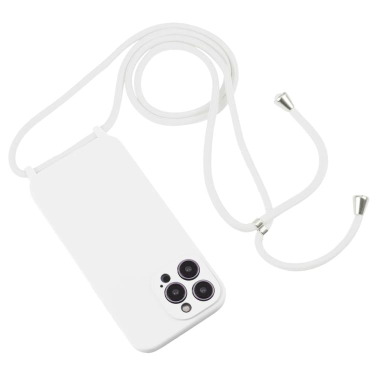 For iPhone Air Crossbody Lanyard Liquid Silicone Case