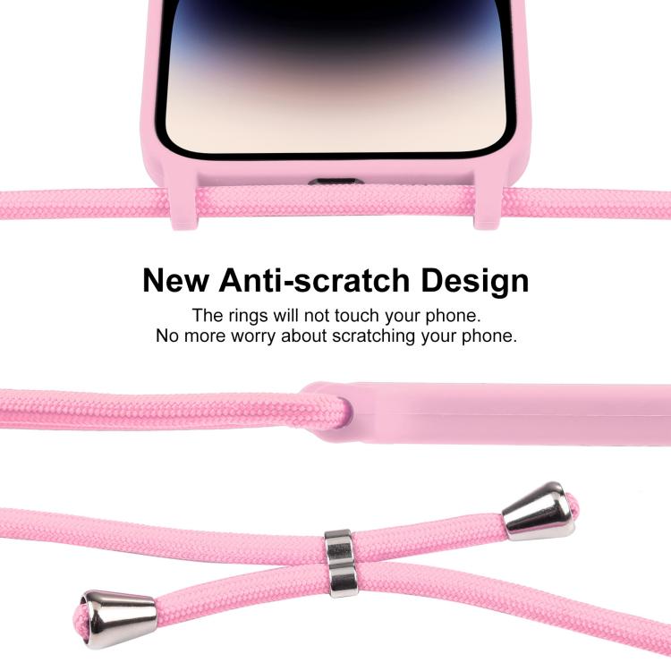 For iPhone Air Crossbody Lanyard Liquid Silicone Case