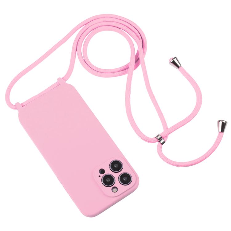 For iPhone 17 Pro Crossbody Lanyard Liquid Silicone Case