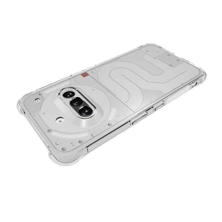 For Nothing Phone 3a Shockproof Non-slip Thickening TPU Phone Case - Transparent