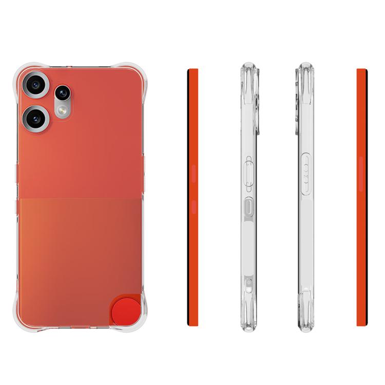 For Nothing CMF Phone 2 Pro Shockproof Non-slip Thickening TPU Phone Case - Transparent