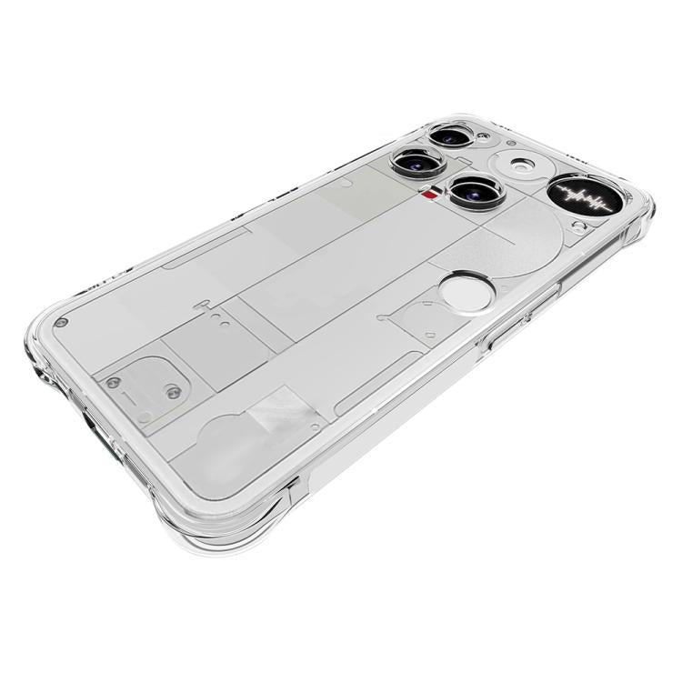 For Nothing Phone 3 Shockproof Non-slip Thickening TPU Phone Case - Transparent