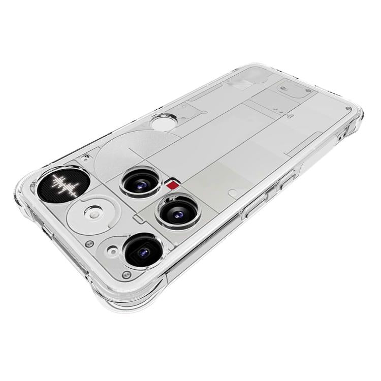 For Nothing Phone 3 Shockproof Non-slip Thickening TPU Phone Case - Transparent