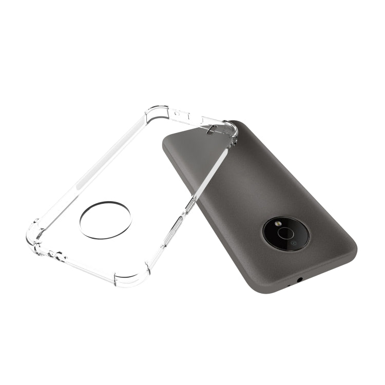 For Nokia C200 Shockproof Non-slip Thickening TPU Phone Case - Transparent
