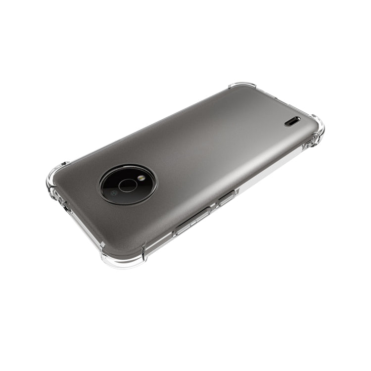 For Nokia C200 Shockproof Non-slip Thickening TPU Phone Case - Transparent