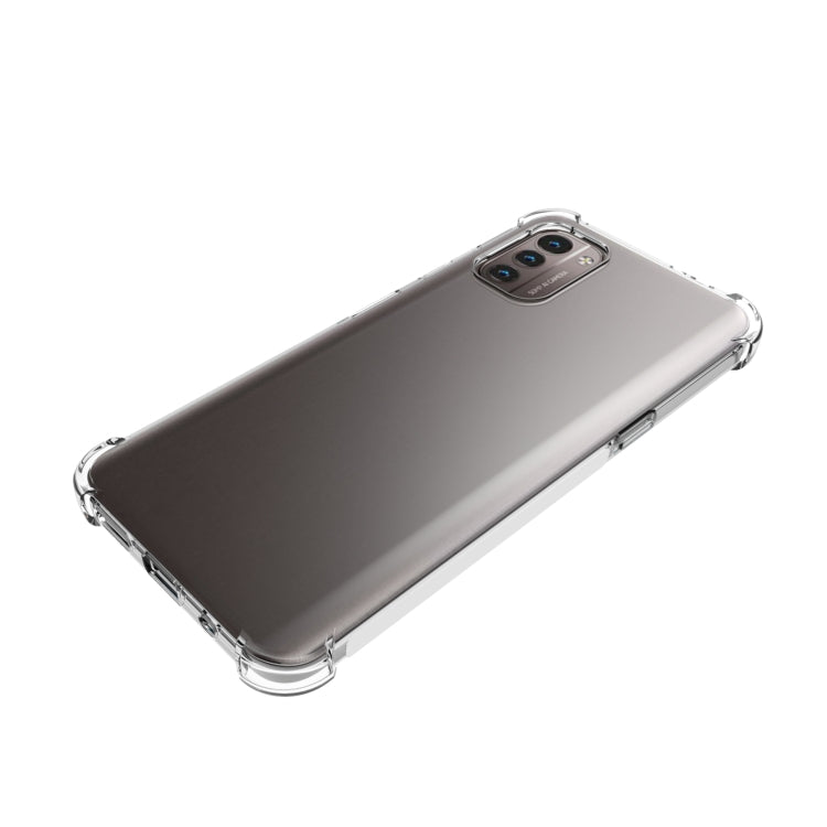 For Nokia G21 Shockproof Non-slip Thickening TPU Phone Case - Transparent