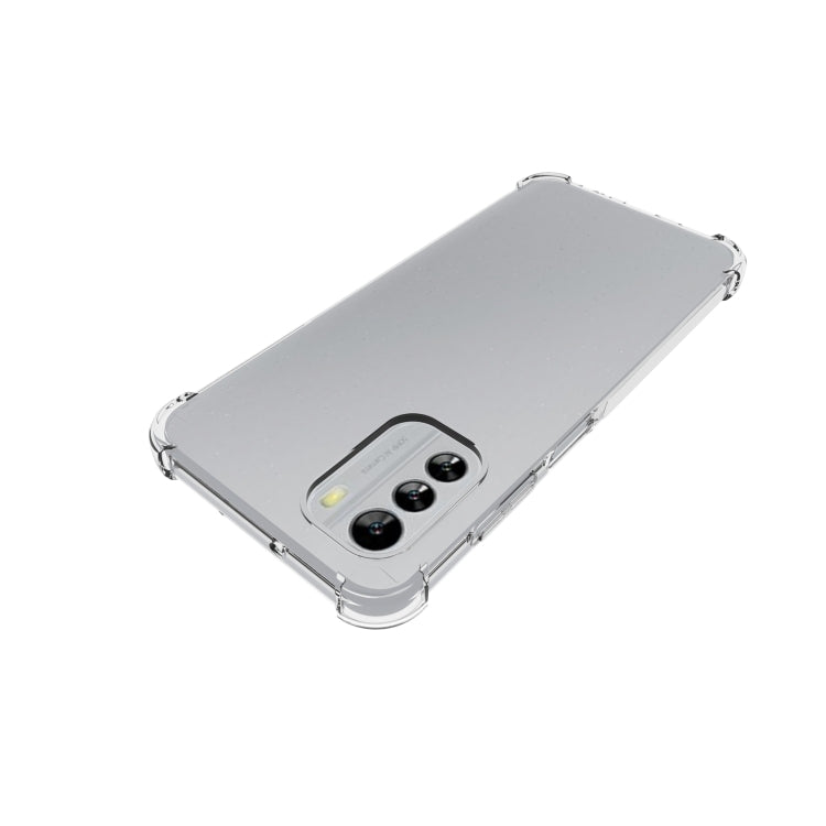 For Nokia G60 5G Shockproof Non-slip Thickening TPU Phone Case - Transparent