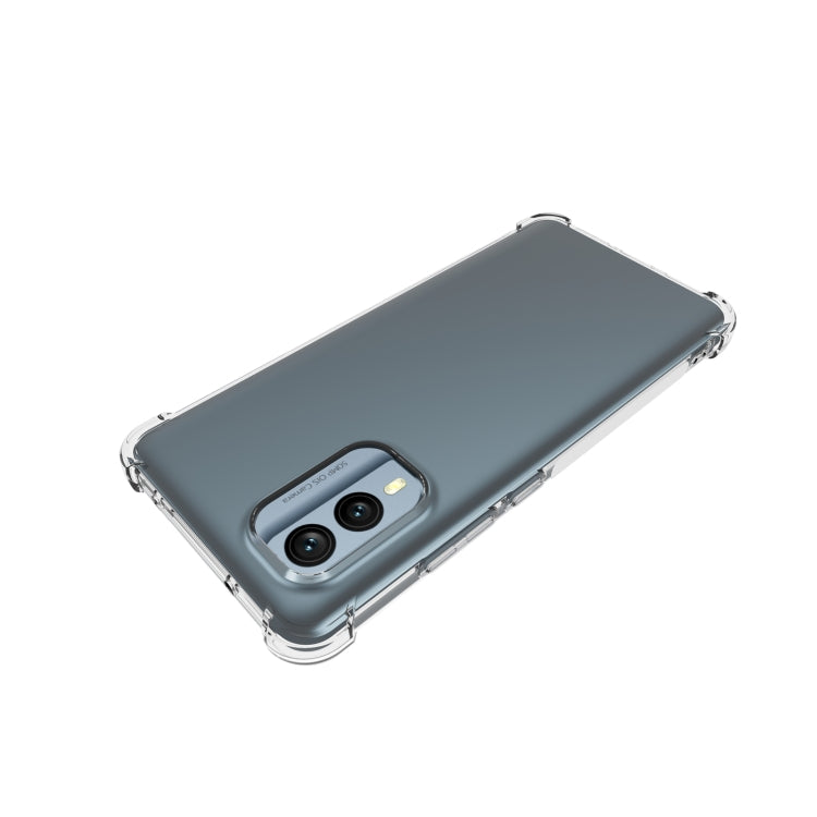 For Nokia X30 5G Shockproof Non-slip Thickening TPU Phone Case - Transparent