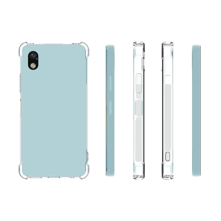 For Sony Xperia Ace III Shockproof Non-slip Thickening TPU Phone Case - Transparent