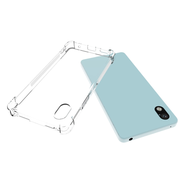For Sony Xperia Ace III Shockproof Non-slip Thickening TPU Phone Case - Transparent