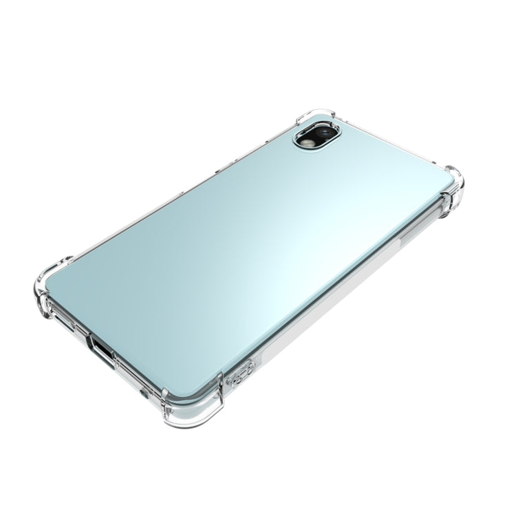 For Sony Xperia Ace III Shockproof Non-slip Thickening TPU Phone Case - Transparent