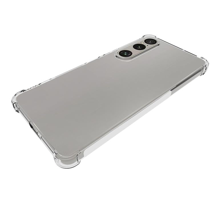For Sony Xperia 1 VII Shockproof Non-slip Thickening TPU Phone Case - Transparent