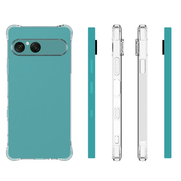 For Sony Xperia 10 VII Shockproof Non-slip Thickening TPU Phone Case - Transparent