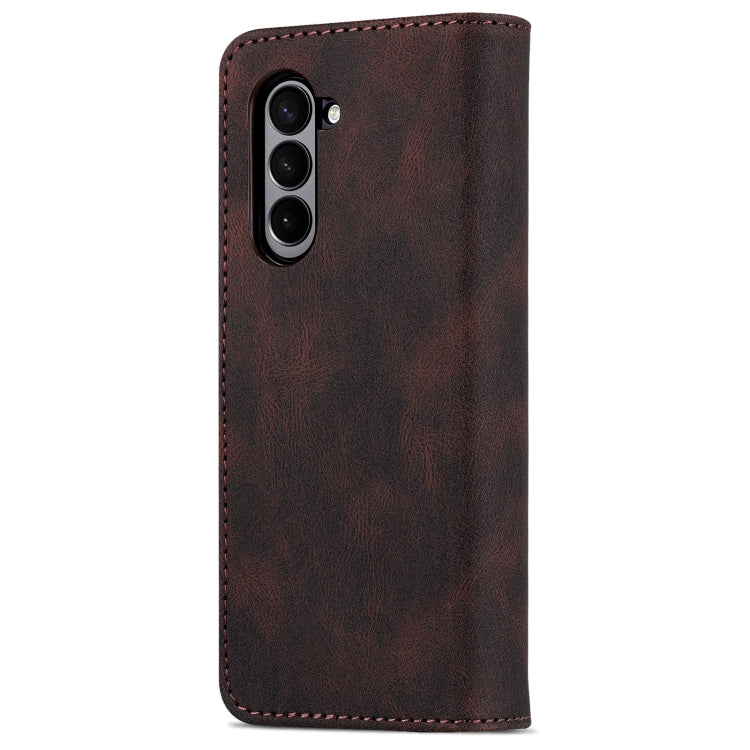 For Samsung Galaxy Z Fold6 5G AZNS Dream II Skin Feel PU+TPU Horizontal Flip PU Phone Case