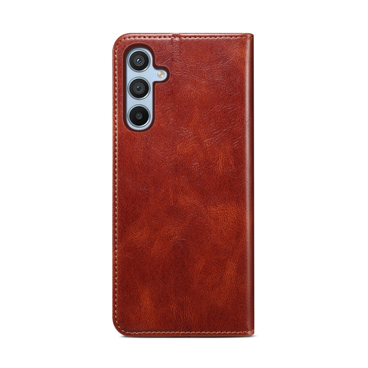 For Samsung Galaxy M15 / F15 Oil Wax Crazy Horse Texture Leather Phone Case