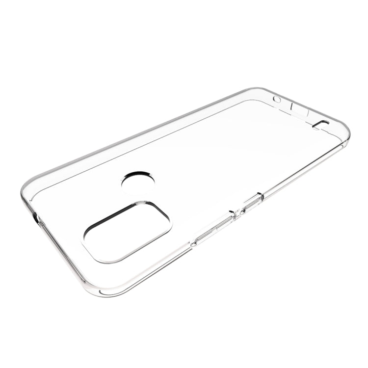 For Nokia C21 Plus Waterproof Texture TPU Phone Case - Transparent
